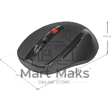 Мышь беспроводная Defender Ultra MM-315 черный, 1600 dpi, радиоканал, USB, кнопки - 6