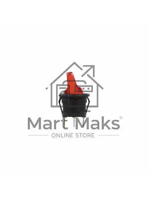 Выключатель клавишный Rexant круглый 250V 6А (3с) ON-OFF красный