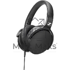 Наушники Sennheiser HD 400S накладные складные закрытые 18-20000Гц съемный кабель 1,4м, угловой jack 3.5мм, 120дБ, микрофон, черные, 508598