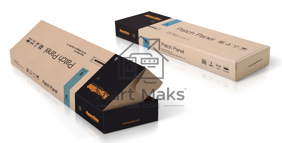 Монтажное оборудование Hyperline PP3-19-24-8P8C-C6-SH-110D Патч-панель 19