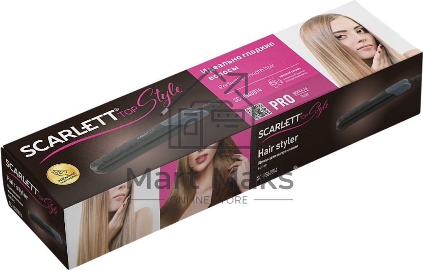 Щипцы Scarlett SC-HS60014 25Вт макс.темп.:190С покрытие:керамическое черный