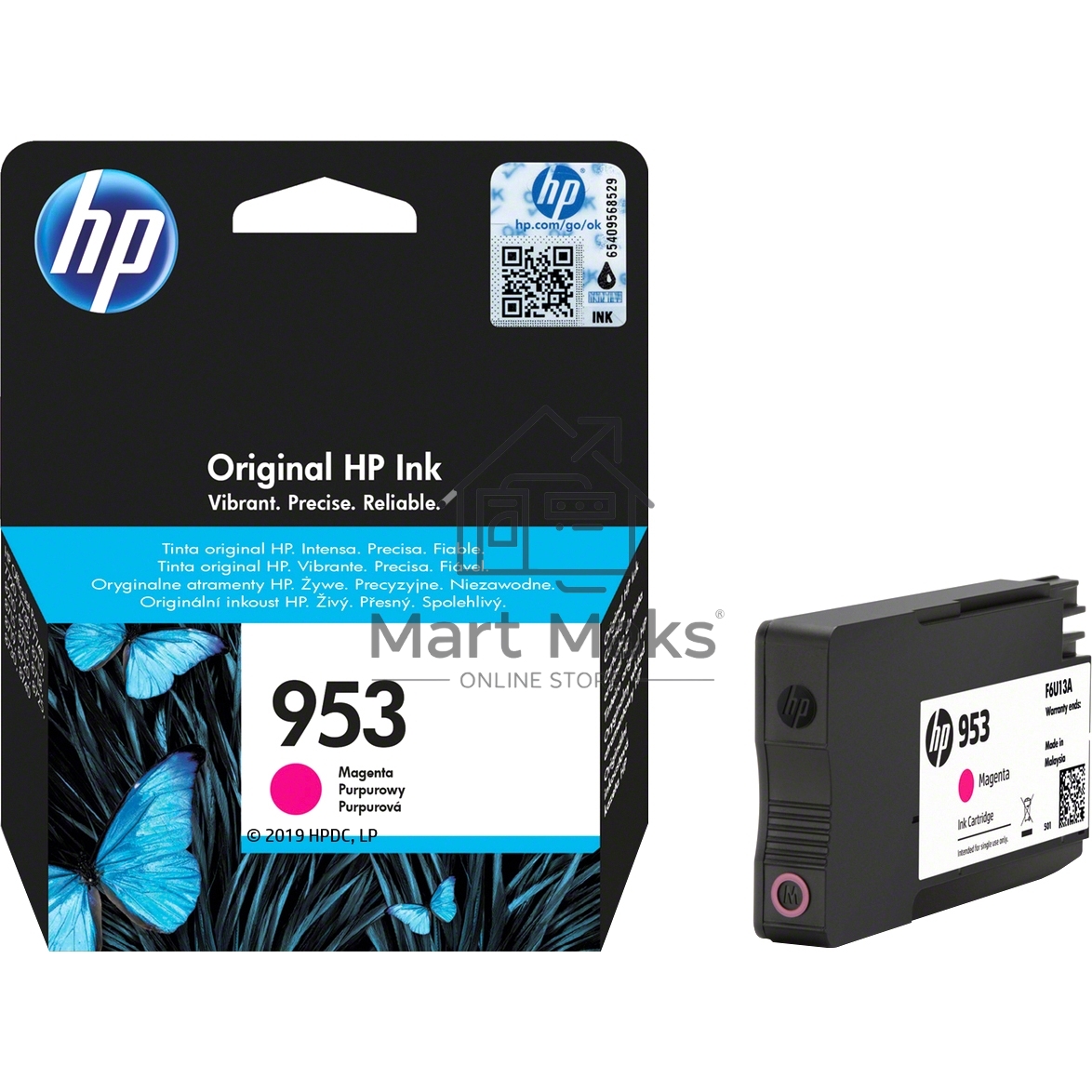 Картридж струйный HP 953 F6U13AE пурпурный для HP OJP 8710/8715/8720/8730/8210/8725 (700стр.)