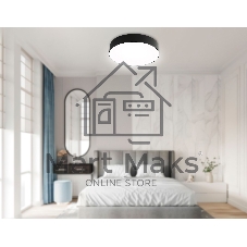 Потолочный светодиодный светильник Ambrella light FZ1360 BK черный IP20 40W 3000-6500K 390*80 (ПДУ ИК)