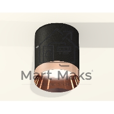 Светильник Ambrella Light XS6302025 SBK/PPG черный песок/золото розовое полированное MR16 GU5.3 (C6302, N6135)