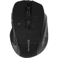 Мышь беспроводная Defender Ultra MM-315 черный, 1600 dpi, радиоканал, USB, кнопки - 6