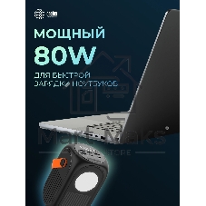 Портативный аккумулятор Cactus CS-PBFSUD-60000 60000mAh 80W 4.5A черный