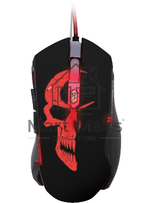 Мышь проводная Qumo Dragon War Axe M07 черный, 2400 dpi, USB, кнопки - 6