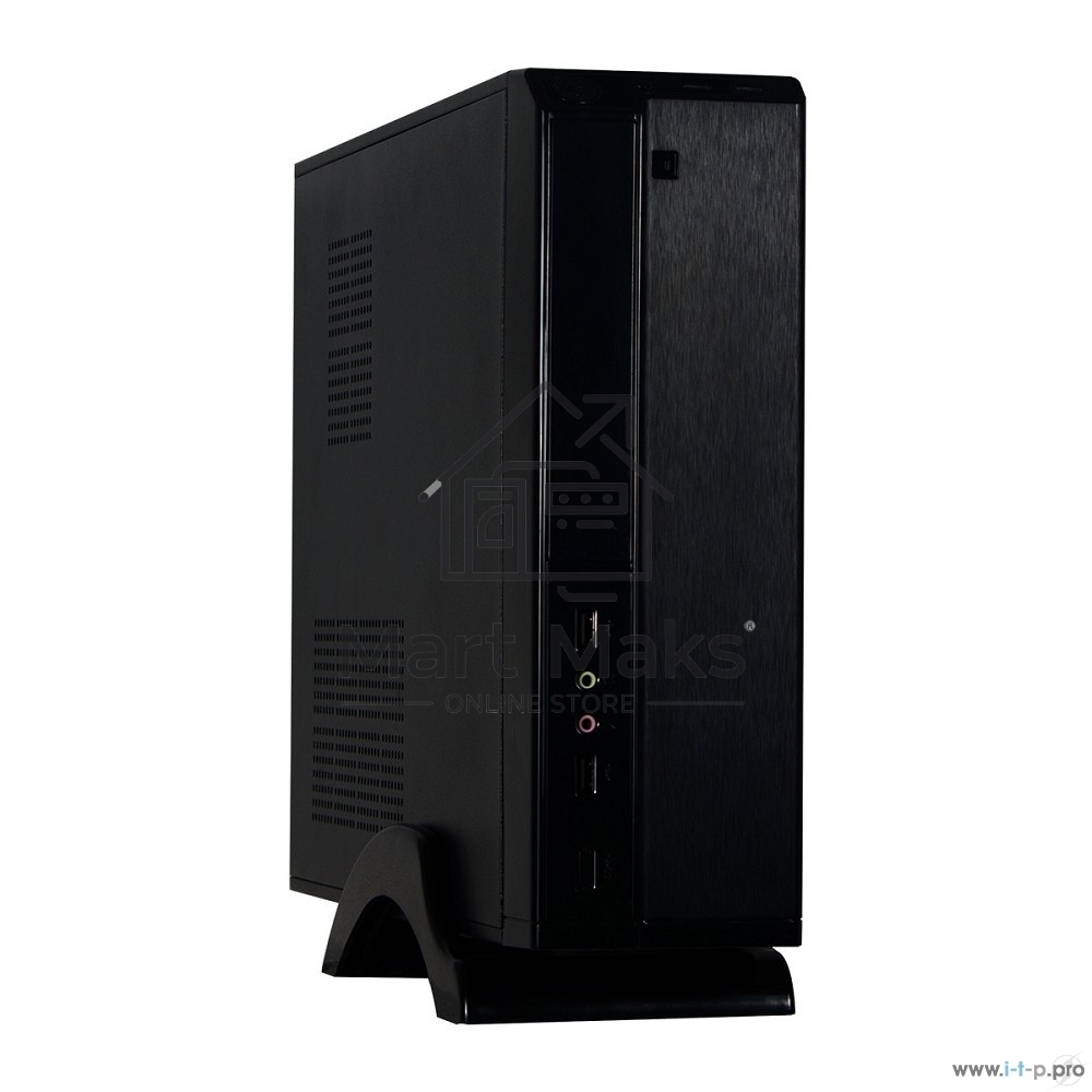 Компьютерный корпус Exegate EX268689RUS Компьютерный корпус MiniITX Exegate MI-207 Black, miniITX/mATX, <M350, 80mm>, 2*USB, Audio