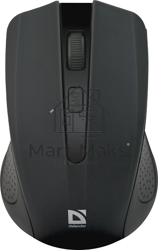 Мышь беспроводная Defender Accura MM-935 черный, 1600 dpi, радиоканал, USB, кнопки - 4