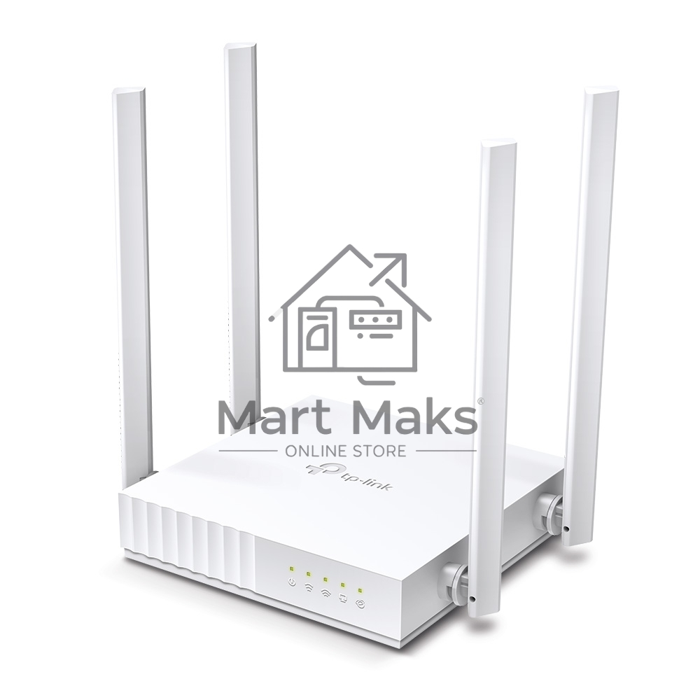 Роутер беспроводной TP-Link Archer C24 AC750 10/100BASE-TX белый