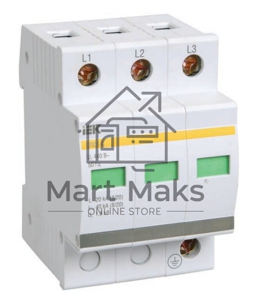 Ограничитель перенапряжения ОПС1-C 3P ИЭК MOP20-3-C
