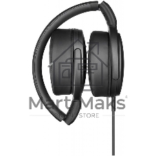 Наушники Sennheiser HD 400S накладные складные закрытые 18-20000Гц съемный кабель 1,4м, угловой jack 3.5мм, 120дБ, микрофон, черные, 508598