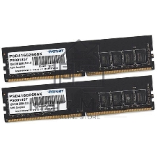 Оперативная память Patriot Signature, DDR4, 16GB (2x8 GB), 2666 MHz, CL17, DIMM