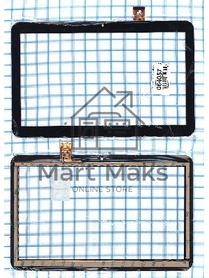 Сенсорное стекло (тачскрин) DY10218(V2), черное