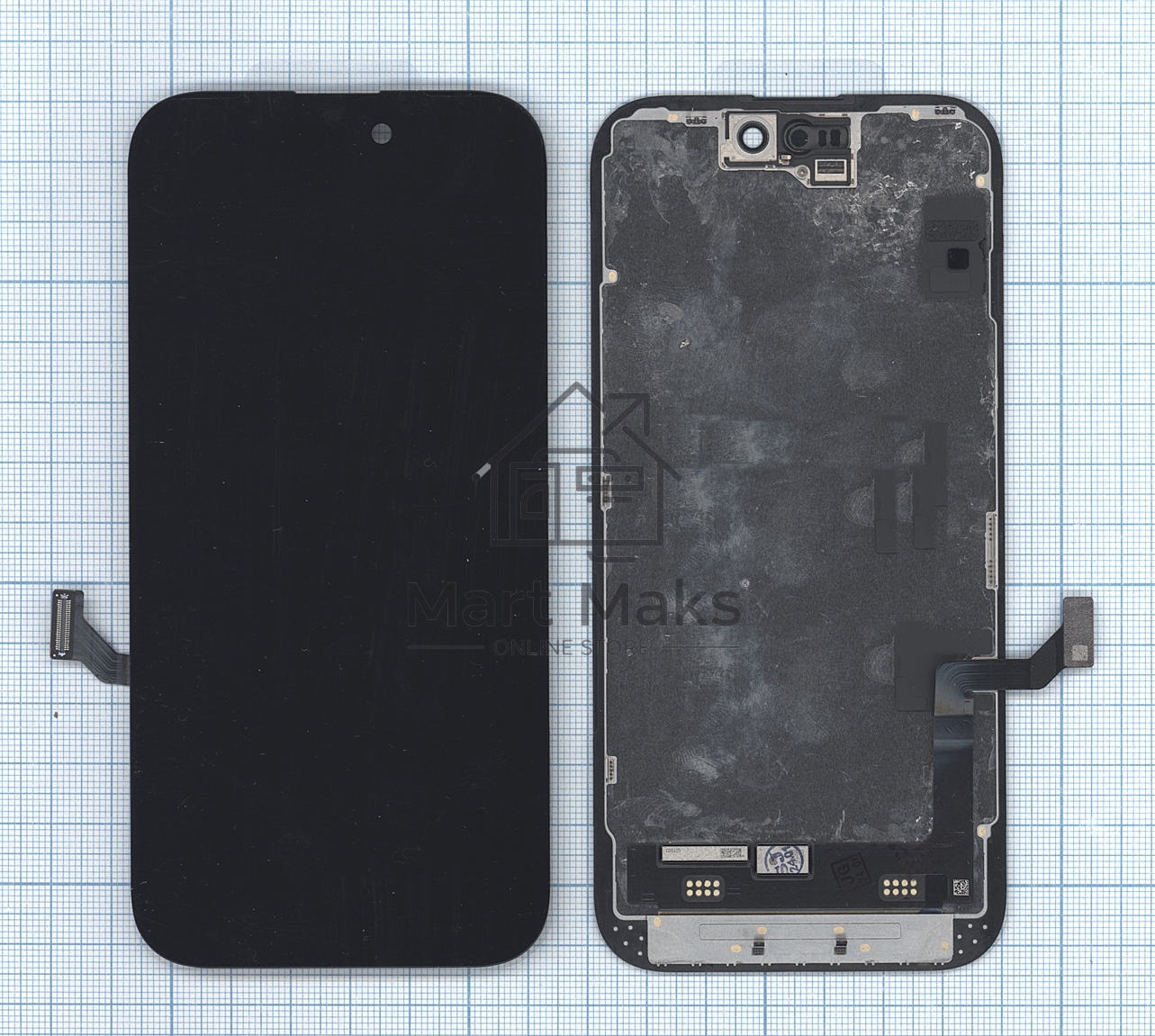 Дисплей (модуль) для Apple iPhone 15 в сборе с тачскрином, черный (OR)