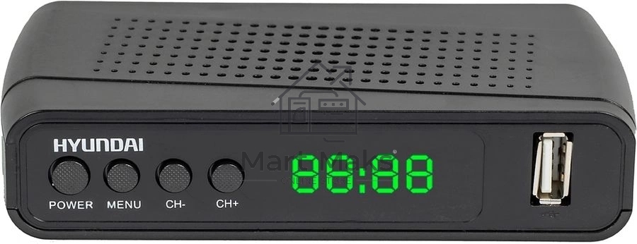 Ресивер DVB-T2 Hyundai H-DVB520 + WiFi-адаптер черный