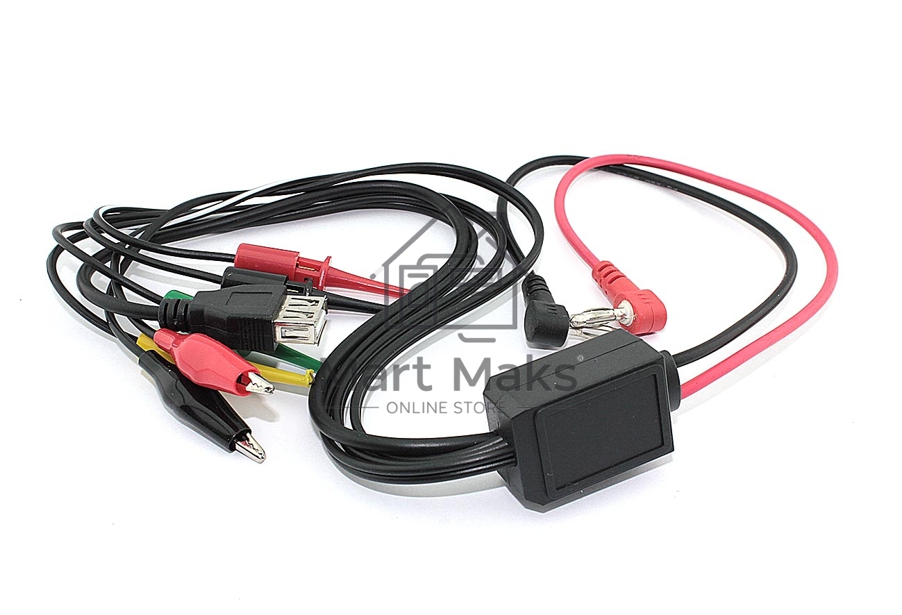 Универсальный провод для лабораторных блоков питания с крокодилами, зажимами и USB