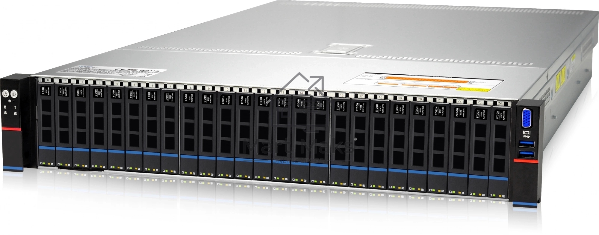 Сервер IRU Rock g2225p 2x6348 4x64Gb 2x1800Gb 2.5