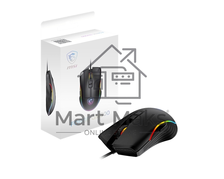 Мышь проводная MSI Forge GM300 черный, 7200 dpi, USB, кнопки - 7