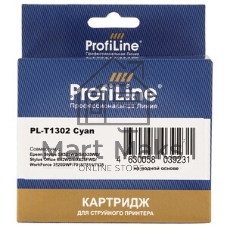 Картридж струйный ProfiLine PL-T1302 для принтеров Epson Stylus SX525WD/SX535WD/SX620/Office B42WD/BX525/BX535/BX625FWD/BX635FWD/BX925/BX935/WorkForce 525/630/3010/3520DWF/3530/3540/7015/7515/7525 с чернилами Cyan 10,1 мл