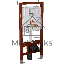 Комплект BAU 6 в 1: инсталляция BAU PRO, унитаз подвесной безободковый торнадо обратного потока Bau Dream 52х36 Hurricane-2, быстросъемное тонкое сиденье дюропласт микролифт, клавиша BASIC хром