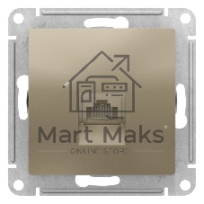 Механизм розетки компьютерной AtlasDesign RJ45 шампань SchE ATN000583