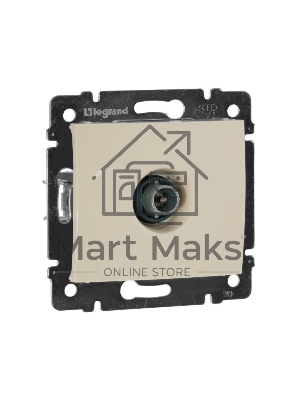 Телевизионная розетка Legrand Valena 774330, оконечная, крем, 10 дБ