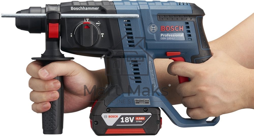 Перфоратор Bosch GBH 180-LI BL патрон:SDS-plus уд.:2Дж аккум. (кейс в комплекте)