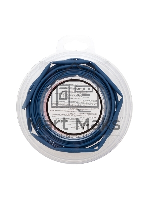 Трубка термоусаживаемая Rexant 3.0/1.5мм синяя. ролик 2.44м