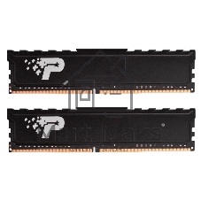 Оперативная память Patriot Signature Premium, DDR4, 32Gb (2x16 GB), 2666 MHz, CL19, DIMM, радиатор, черный