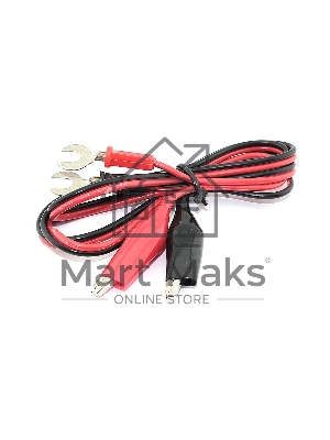 Набор проводов с крокодилами 2шт. с креплением под болт