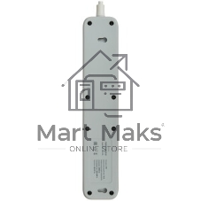 Сетевой фильтр Гарнизон EPS-3-CU2-W-2 2.0 Мультипорт 3 р, 10А, 1xType-C PD, 2 х USB QC, 2 м, ур.защиты 2+, белый, пак (21448)