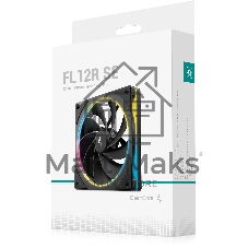 Вентилятор для корпуса Deepcool FL12R SE Reverse ARGb 120х120x25 черный 4-pin 28.67дБ (упак.:1шт) (R-FL12RSE-BKAPN1-G) Ret