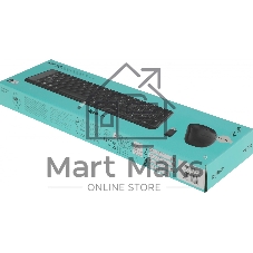 Комплект клавиатура+мышь Logitech MK220 беспроводной, USB, 1000 DPI, чёрный
