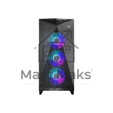 Компьютерный корпус MSI MPG GUNGNIR 300R AIRFLOW Midi Tower, EATX, 2xUSB 3.2 Gen 1, 1xUSB 3.2 Gen2 Type-C,4x120мм PWM ARGb Fan, ARGb+PWM Control Board, Tempered Glass Window