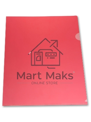 Папка-уголок Бюрократ -E310/1RED A4, пластик, 0.18мм, красный