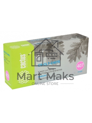 Картридж лазерный Cactus CS-CLT-C407S голубой (1000 стр.) для Samsung CLP320/320n/325/CLX3185/3185n/3185fn