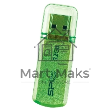 Флешка USB Silicon Power R/W 32Gb Helios 101 SP032Gb,UF2101V1N USB 2.0 зеленый