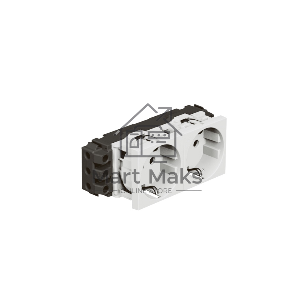 Розетка Mosaic 4М 2*2P+Т нем.стд. 077602 Legrand