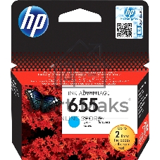 Картридж струйный HP 655 CZ110AE голубой для HP DJ IA 3525/4615/4625/5525/6525 (600 стр.)