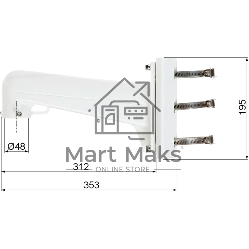 Кронштейн Hikvision DS-1602ZJ