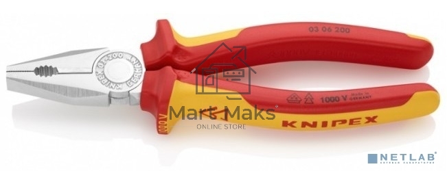 Плоскогубцы KNIPEX KN-03062001000 V кованая сталь