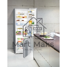 Холодильник Liebherr CUELE 2831-26 001 серебристый двухкамерный 212/53л морозилка снизу