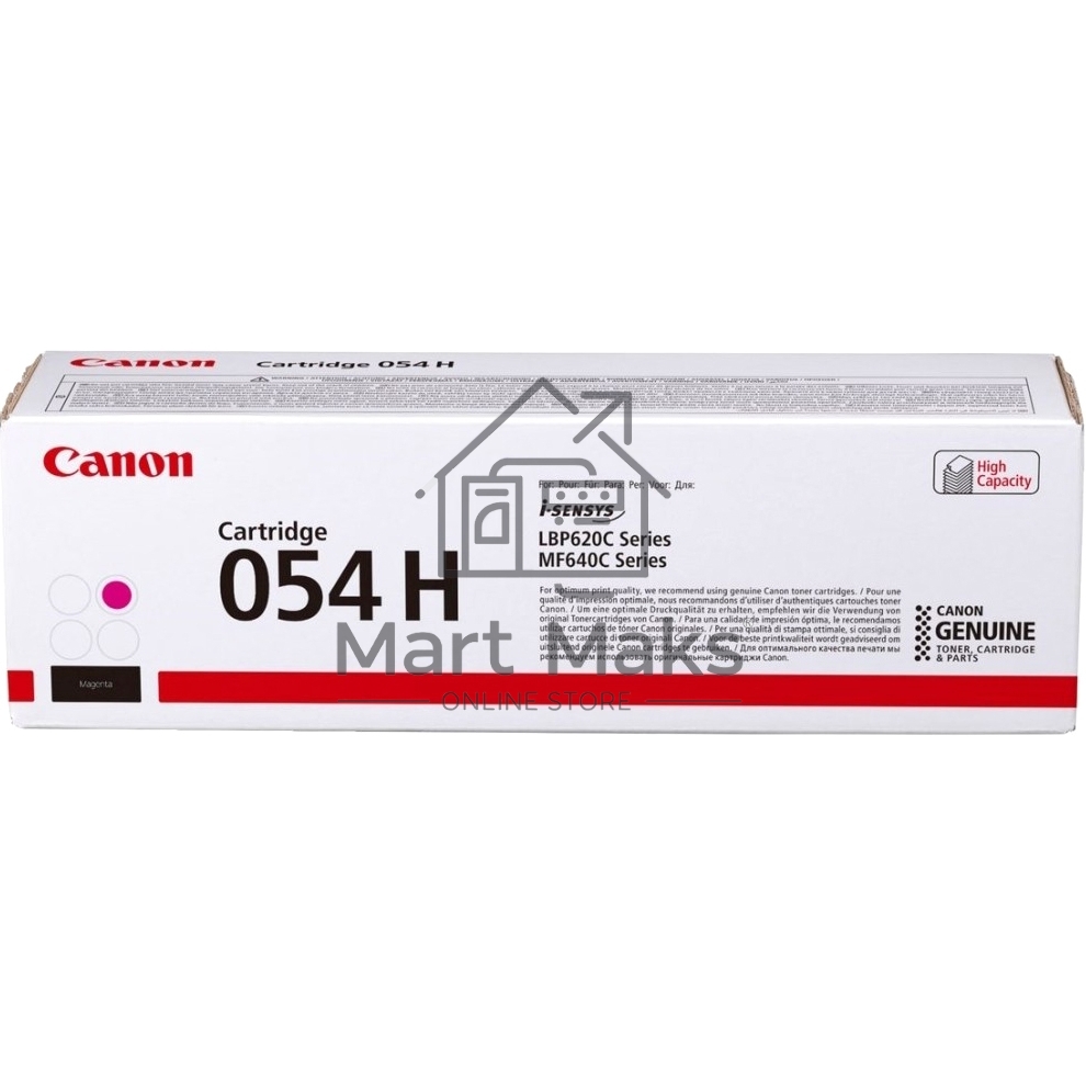 Картридж лазерный Canon 054 H M (3026C002) пурпурный (2300 стр.) для Canon MF645Cx/MF643Cdw/MF641Cw/LBP623Cdw/621Cw