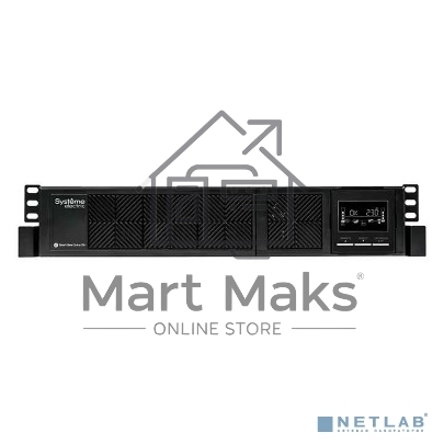 Источник бесперебойного питания Systeme Electriс Smart-Save Online SRV, 3000VA/2700W, On-Line, Rack 2U(Tower convertible), LCD, Out: 6xC13+1xC19, SNMP Intelligent Slot, USB, RS-232