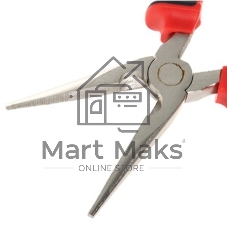 Длинногубцы Matrix NICKEL 17168 200 мм, прямые никелированные, двухкомпонентные рукоятки