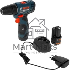 Дрель-шуруповерт Bosch GSR 120 Li, 12 В, 2 Ач, 30 Нм, щеточный