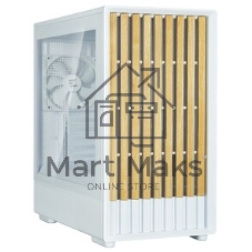 Компьютерный корпус Zalman P10 NAMU, MATX, белый, WINDOW, FRONT COVER WALNUT, 2x3.5