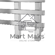 Полотенцесушитель электрический с полкой BAU Stil Shelf 50х80, 7 планок, универсальный, нерж. сталь