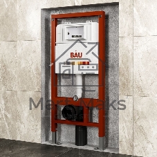 Комплект BAU 6 в 1: инсталляция BAU PRO, унитаз подвесной безободковый торнадо обратного потока Bau Dream 52х36 Hurricane-2, быстросъемное тонкое сиденье дюропласт микролифт, клавиша BASIC хром